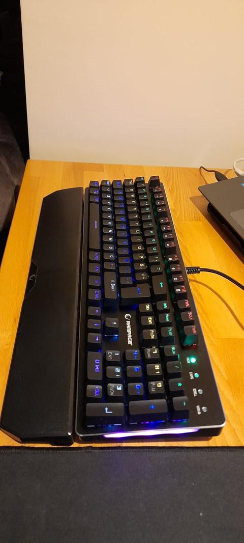 SATILIK Rampage KB-R81 RGB Blue Switch Klavye ve Bloody ZL50A Sniper Makrolu Kablolu C3 Aktif Mouse