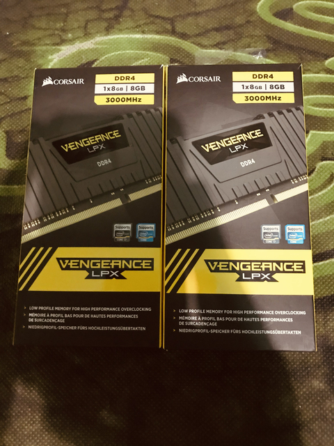 SATILIK TUF B450-PLUS GAMING // CORSAIR 8x2GB Vengeance LPX Siyah 3000MHz