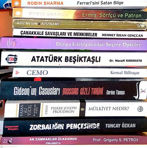 Çok sayıda karışık kitap