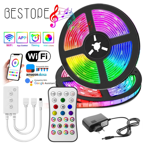 Sıfır 10 Metre Rgb Led Wi-Fi Kontrollü Kaliteli