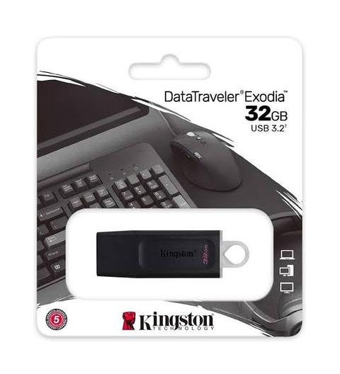 Kingston DataTraveler Exodia 32GB & 64 GB USB 3.2 Gen USB Bellek