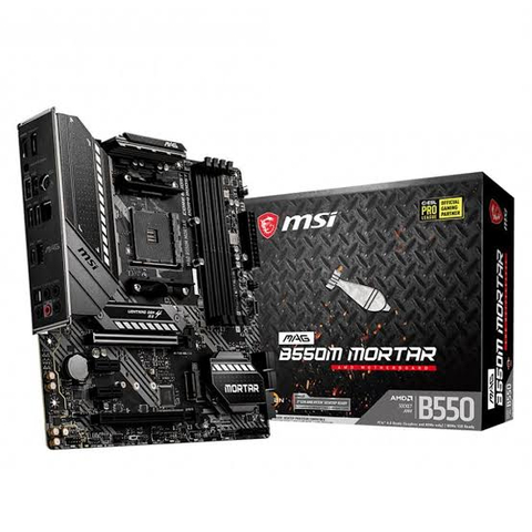 MSI MAG B550M MORTAR Amd B550M Soket AM4 DDR4 4400(OC) M.2 Anakart ( Sıfır ) Fiyat Düştü !!