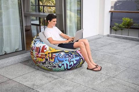 BestWay Grafiti Air Chair ( Sıfır )