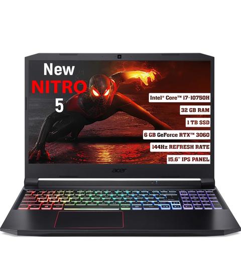 Acer nitro 5 rtx 3060 - 32 gb ram - 1 TB ssd