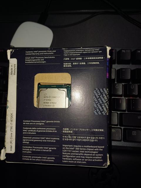 [SATILDI] -SATILIK- Intel i7 8700K 3.70 GHz