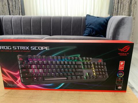 SATILIK Asus ROG Strix Scope Aura Sync RGB Mekanik Oyuncu Klavye (Red Switch)