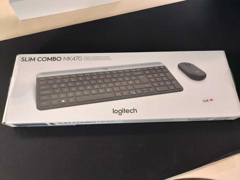 Logitech MK470 Slim Combo - Kablosuz Klavye Mouse Seti - AmazonTR Garantili!