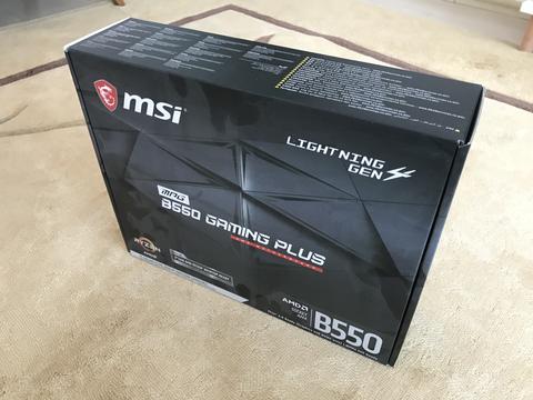 [SATILDI] MSI MPG B550 Gaming Plus AM4 RGB ANAKART/ SIFIR - FATURALI