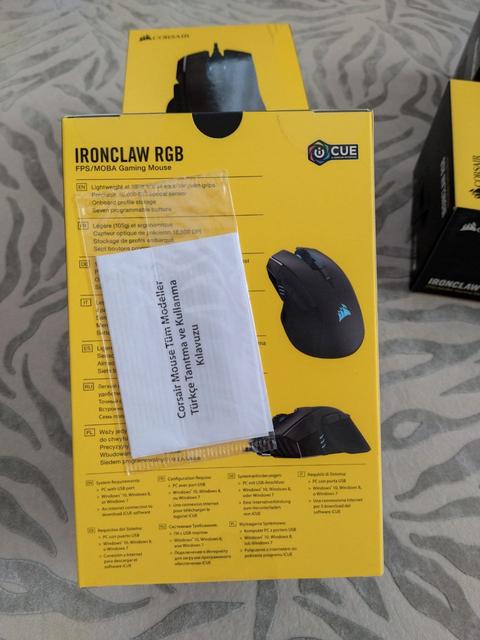 Corsair Harpoon RGB Pro &amp;amp;amp; Corsair Ironclaw RGB KAPALI KUTU - TÜRKİYE GARANTİLİ