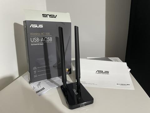 Asus USB-AC58 1300 Mbps Dual Band Çift Antenli Kablosuz Ağ Adaptörü