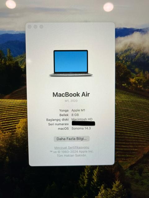 Satılık Macbook 2023 AIR M1 - KUSURSUZ