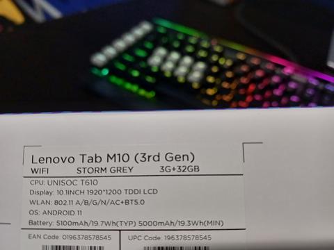 [SATILDI] Lenovo Tab M10 (3. Nesil) TB328FU 3/32GB