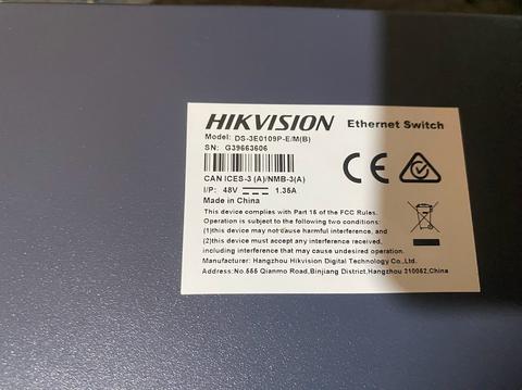 Hikvision DS-3E0109P-E/M(B) 8 Port PoE Switch