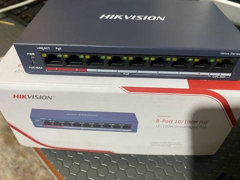 Hikvision DS-3E0109P-E/M(B) 8 Port PoE Switch
