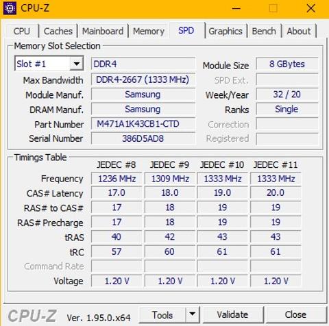 2x8 GB 2666 MHZ SAMSUNG LAPTOP RAM