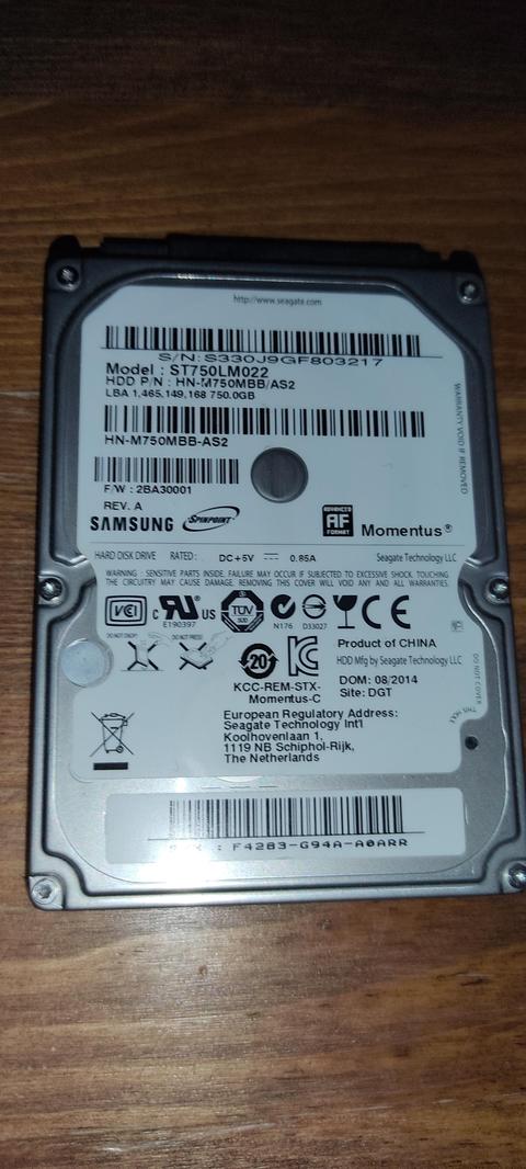 [SATILDI] 750GB 2.5" 5400RPM Samsung