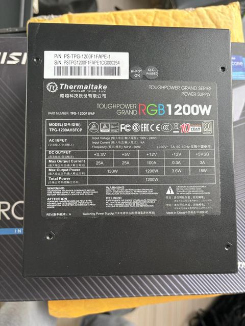 [SATILDI] Thermaltake Toughpower Grand RGB 1200W 80+ Platinum Full Modular 14cm Riing RGB