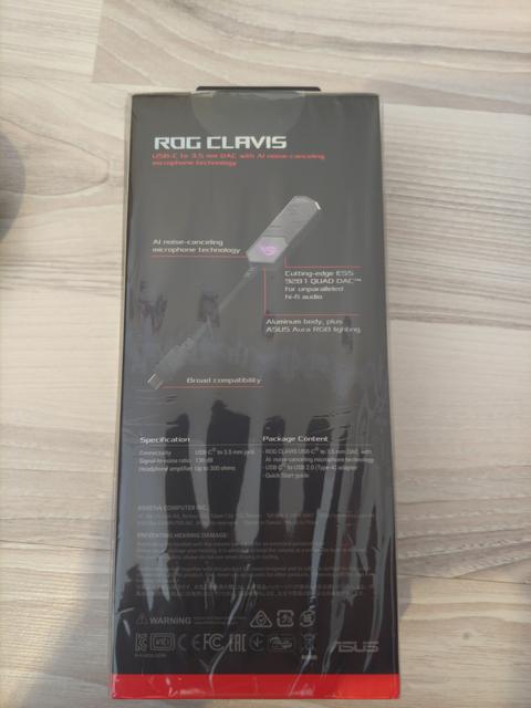 Asus ROG Clavis USB Ses Kartı - QUAD DAC