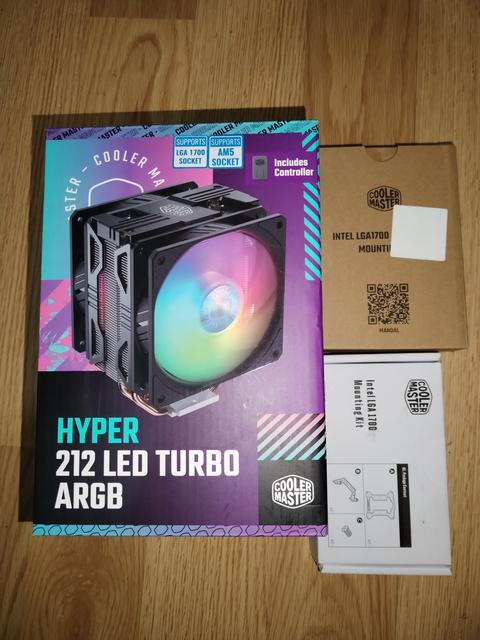 [SATILDI] COOLER MASTER HYPER 212 LED TURBO ARGB KULE TİPİ SOĞUTUCU SIFIR GİBİ