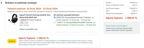 HyperX Cloud II Amazon 1.700 TL