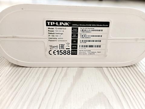 [Satıldı] Tp-Link Td-W9970 V3 300 Mbps Vdsl2/Adsl2+ Modem