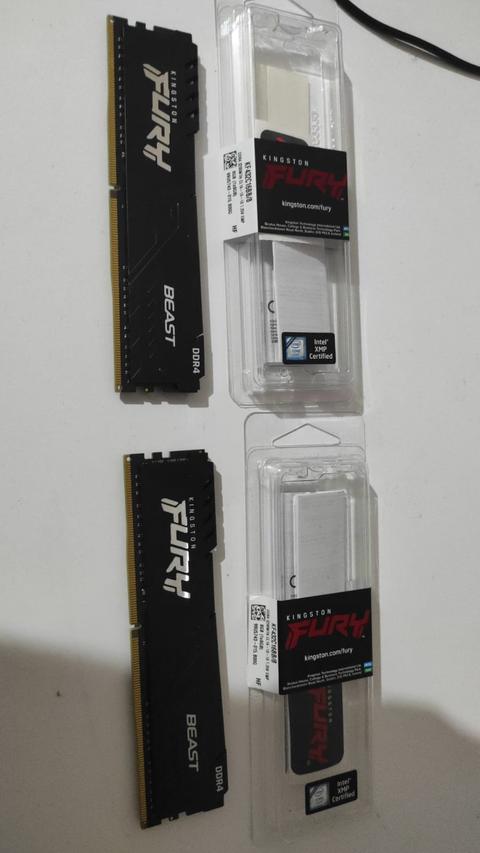 Kingston Hyperx Fury Beast 2x8 3200mhz cl16 ram