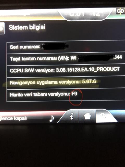 F9 2021 Harita Sync 2 Navigasyon Kartı