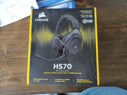 UYGUN FİYAT!!! SATILIK Corsair HS70 PRO Wireless CA-9011211-EU Siyah Mikrofonlu Oyuncu Kulaklığı