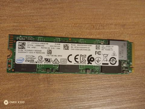 Satılık Intel 512GB NVME SSD 2280