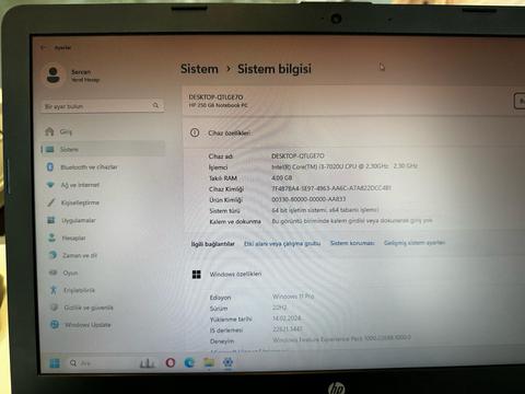 (Satılık) Hp 250 G6 // (Arızalı) Toshiba A300 // A300-200 Klavye // A300-200 Yedek parçaları