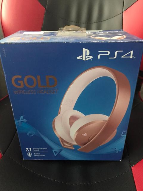 [SATILDI] SONY PS4 GOLD EDİTİON WİRELESS HEADSET ROSE GOLD