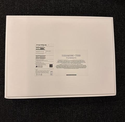 Sıfır MacBook Pro 14 M1 Pro 10CPU 16GPU 16GB 1TB Gümüş MKGT3TU/A