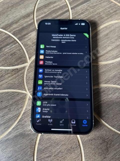 Meta Trader 4-5 yüklü iPhone 13 Pro 128gb (Borsacılar için)