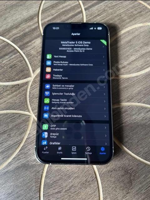 Meta Trader 4-5 yüklü iPhone 13 Pro 128gb (Borsacılar için)