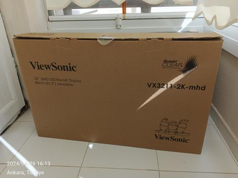 ViewSonic VX3211-2K-mhd 3ms Monitör [Kutulu Sıfır Garantili]