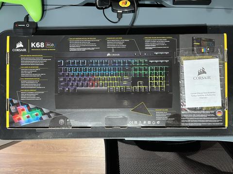 [SATILDI] Corsair K68 RGB Mekanik Mechanical Oyuncu Gaming Klavye Keyword