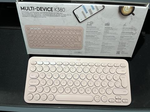 [SATILDI] [SATILIK] Logitech K380 Kablosuz Multi-Device Klavye Pembe Rose Türkçe Q