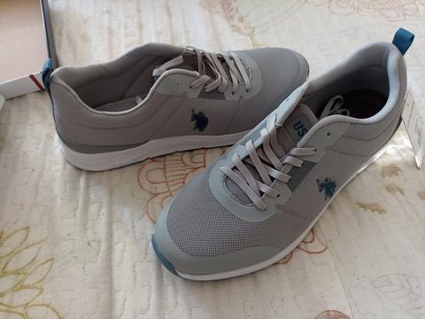 US Polo Assn. Eduard 3FX Gri 45 Numara Ayakkabı