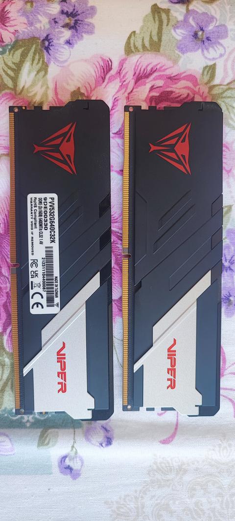 (Satılık) patriot viper 2x16 6400 MHz cl32 ram (4200TL)