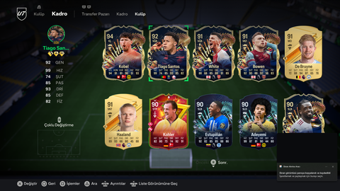 FULL KADROLU+550K COINSLI EA FC 24 HESABI