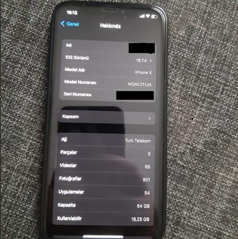 [SATILDI] iPhone X 64GB Siyah TR Cihazı (Satılık)