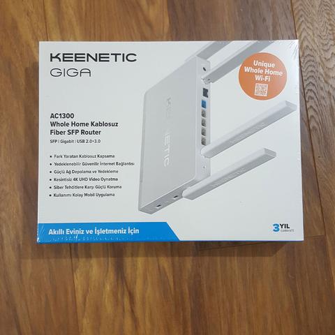 [SATILDI] Keenetic Giga AC1300 KN-1010-01TR Fiber Mesh WiFi Router