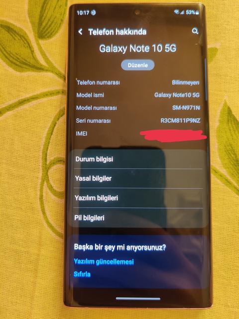 [SATILDI] Samsung Galaxy Note 10 5G YD