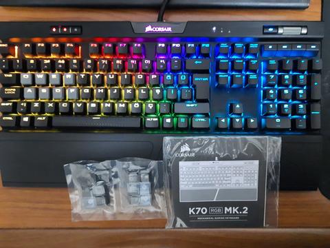 Temiz Corsair K70 MK2 Rapidfire Cherry MX Speed Switch Klavye Revize 700 TL