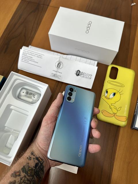 Oppo Reno 4 -Galactic Blue,8GB-128 GB - Tertemiz Sıfır Gibi