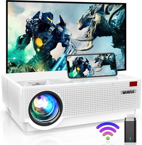 WiMiUS P28 WiFi LED 4K Projector Native 1920x1080 Outdoor Projector 10000:1 Contrast