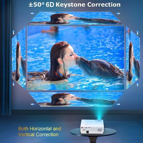 WiMiUS P28 WiFi LED 4K Projector Native 1920x1080 Outdoor Projector 10000:1 Contrast