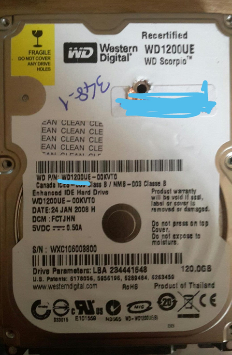 Bulundu. Acil Aranıyor 120 GB 300 TL den alıyorum WD1200UE