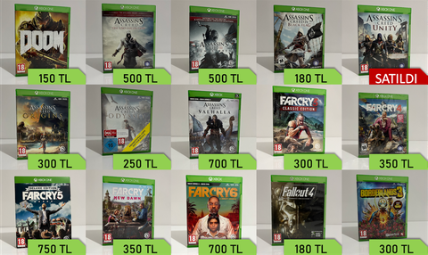 Koleksiyondan Kutulu Xbox Oyunları Satılıktır