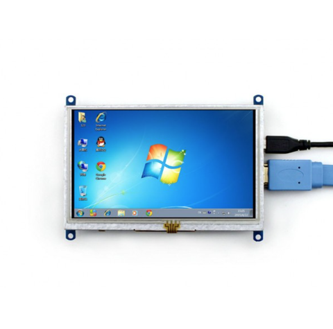 SATILDI ---WaveShare 5 Inch HDMI Rezistif Dokunmatik LCD Ekran - 800x480